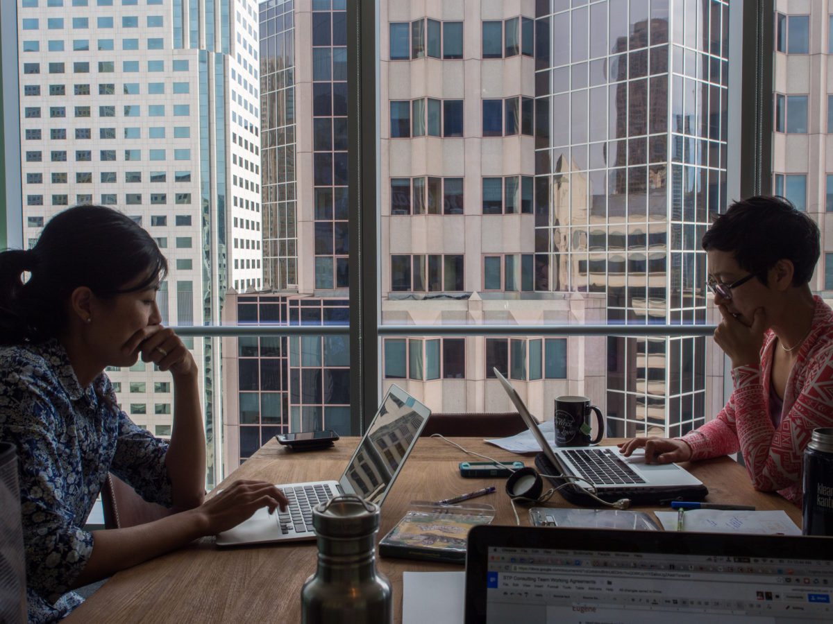 Coworking. It's so hot right now. (Photo by Flickr user Eugene Kim, used under a Creative Commons license)