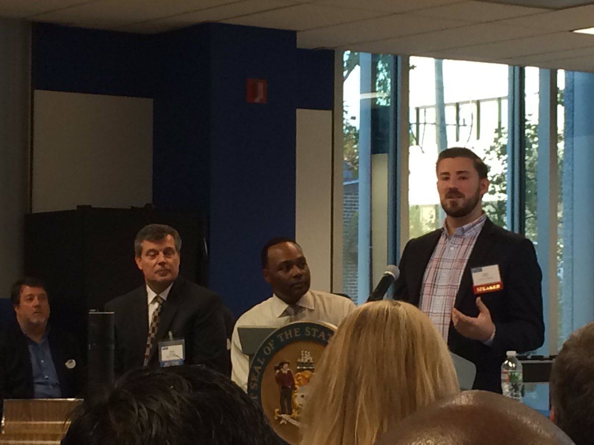 Open Data Delaware organizer Ryan Harrington speaks at the launch of the state's new open data portal.