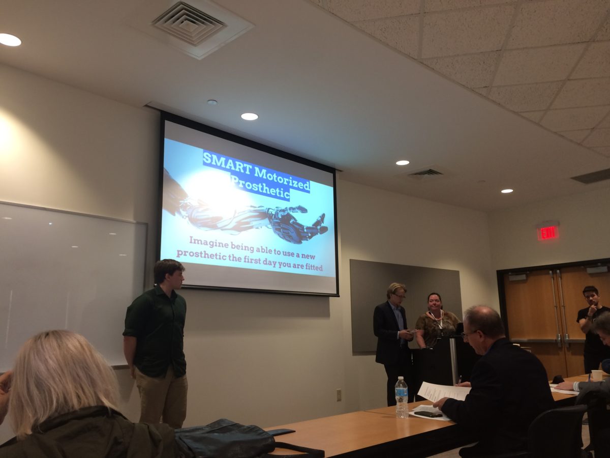 BTI Prosthetics makes their final pitch to the judges on Sunday.