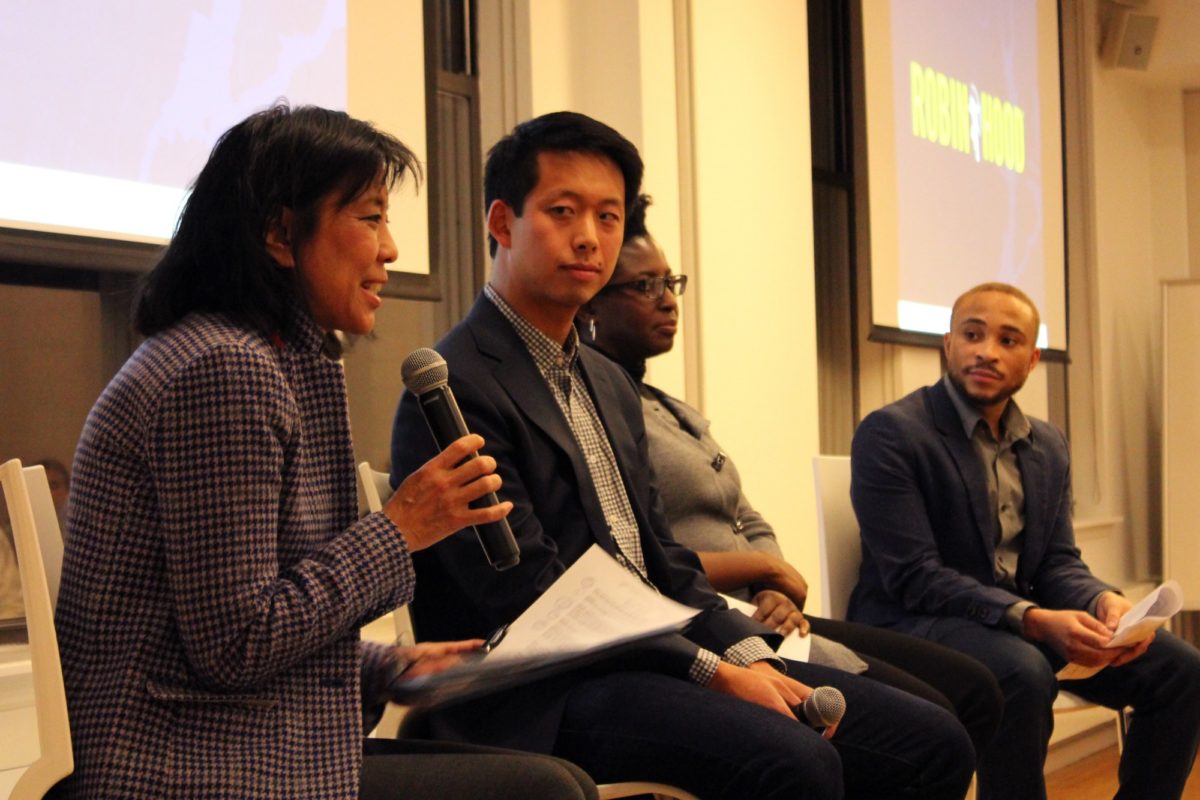 Jimmy Chen, cofounder of Propel, at the Robin Hood Foundation's Unplugged talk.