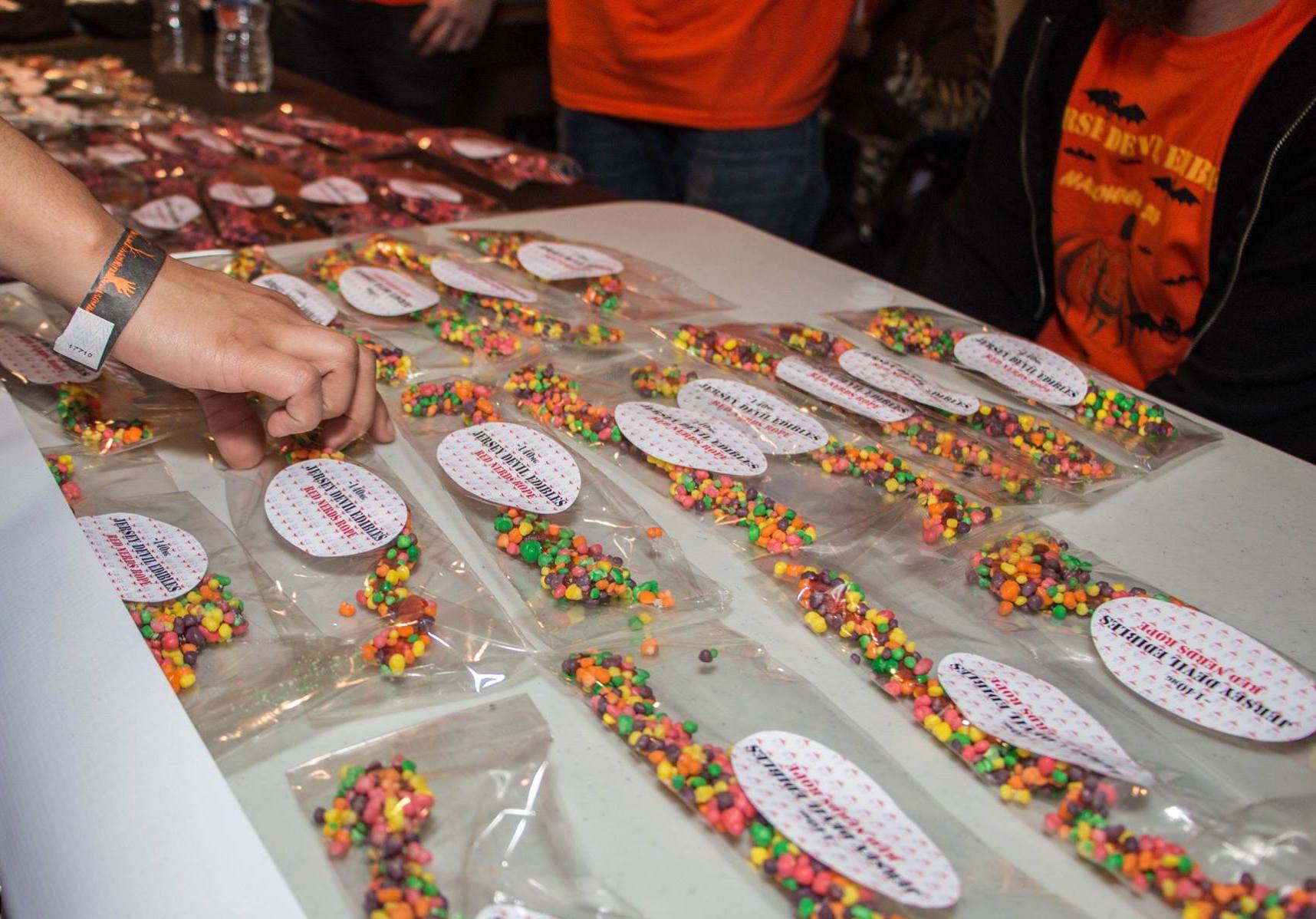 At a recent weed market event.