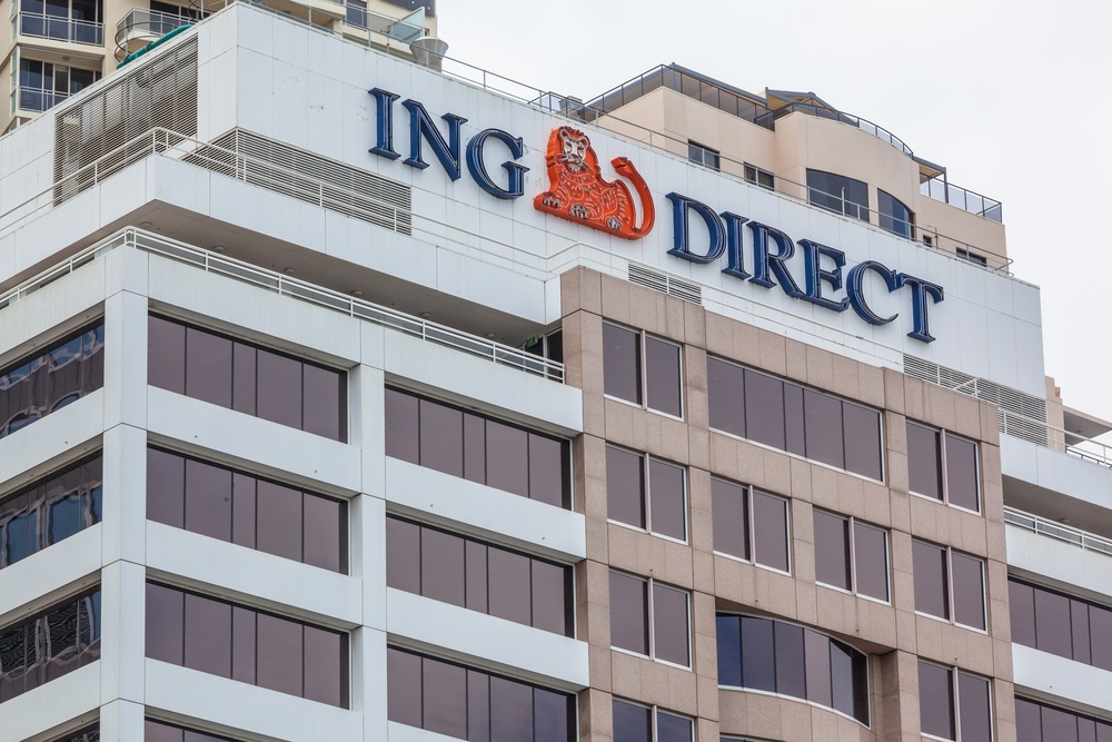 A view of the ING Direct brand in the Sydney skyline in 2013.