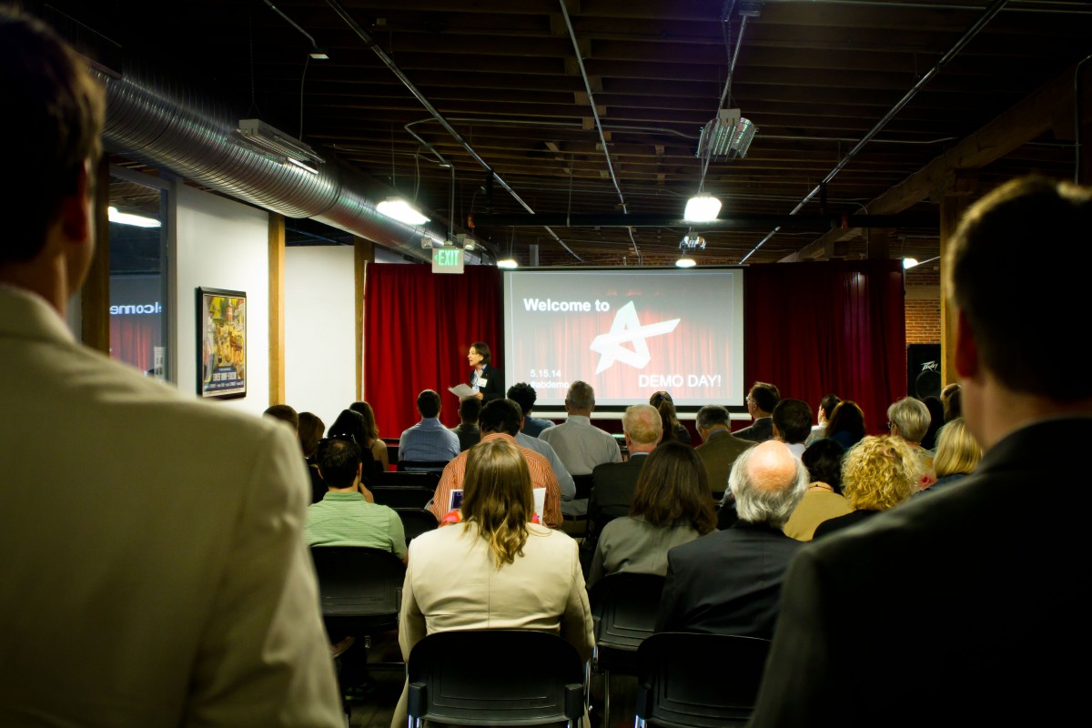 AccelerateBaltimore had its third demo day in May 2014 at the ETC's Highlandtown incubator. (Photo courtesy of Jorge Eduardo Castillo)