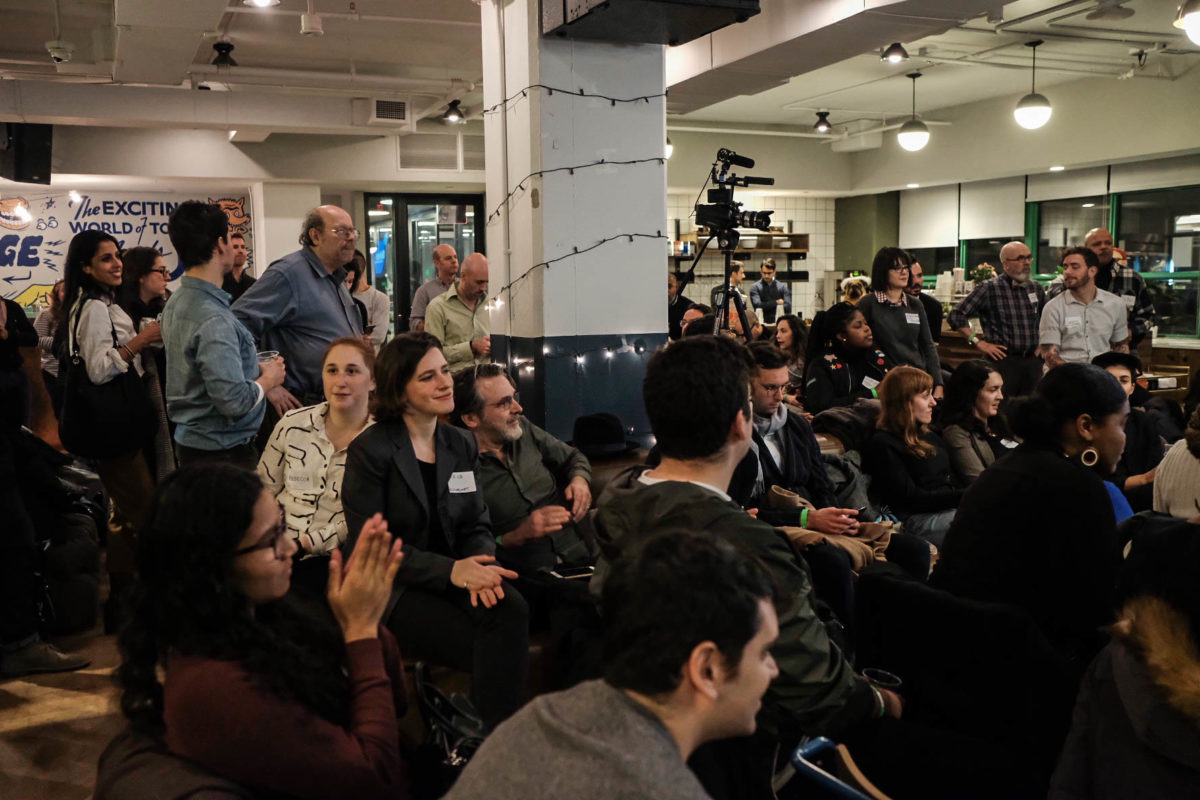 The crowd at the Brooklyn Innovation Awards, which followed Technical.ly's stakeholder meeting.
