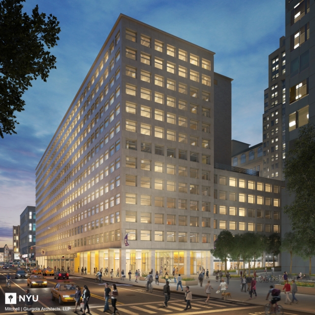 A rendering of NYU Tandon's renovated 370 Jay St. building.