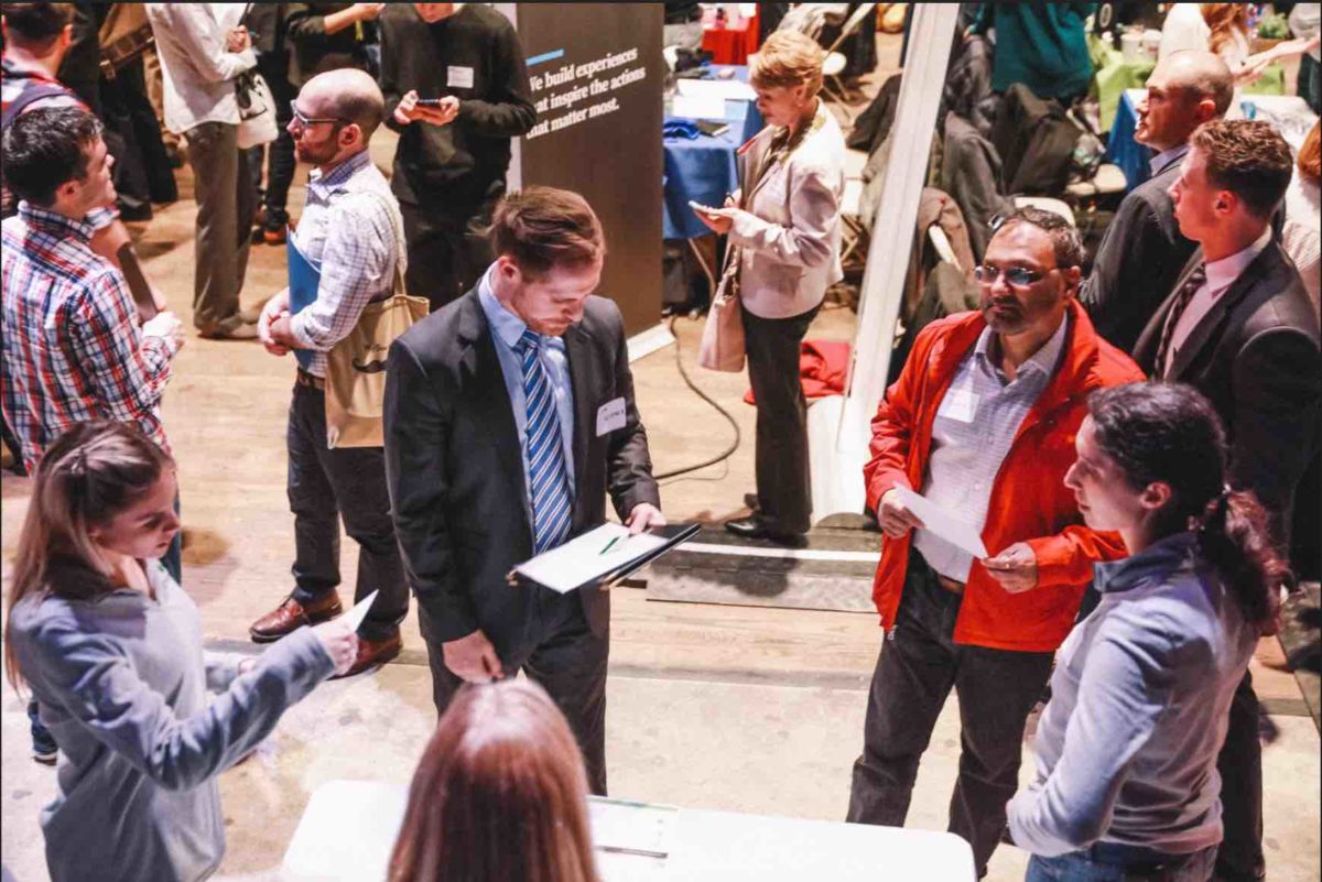 At our NET/WORK tech jobs fair.