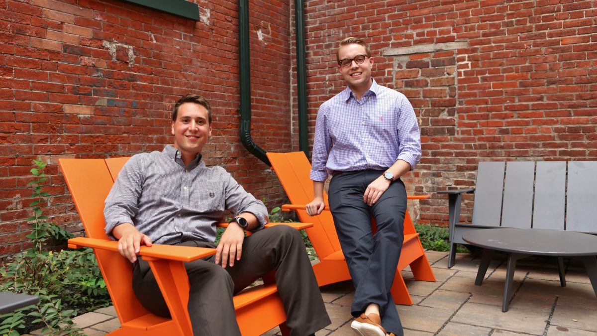 Founders Pau Santolla (left) and Evan Megill.