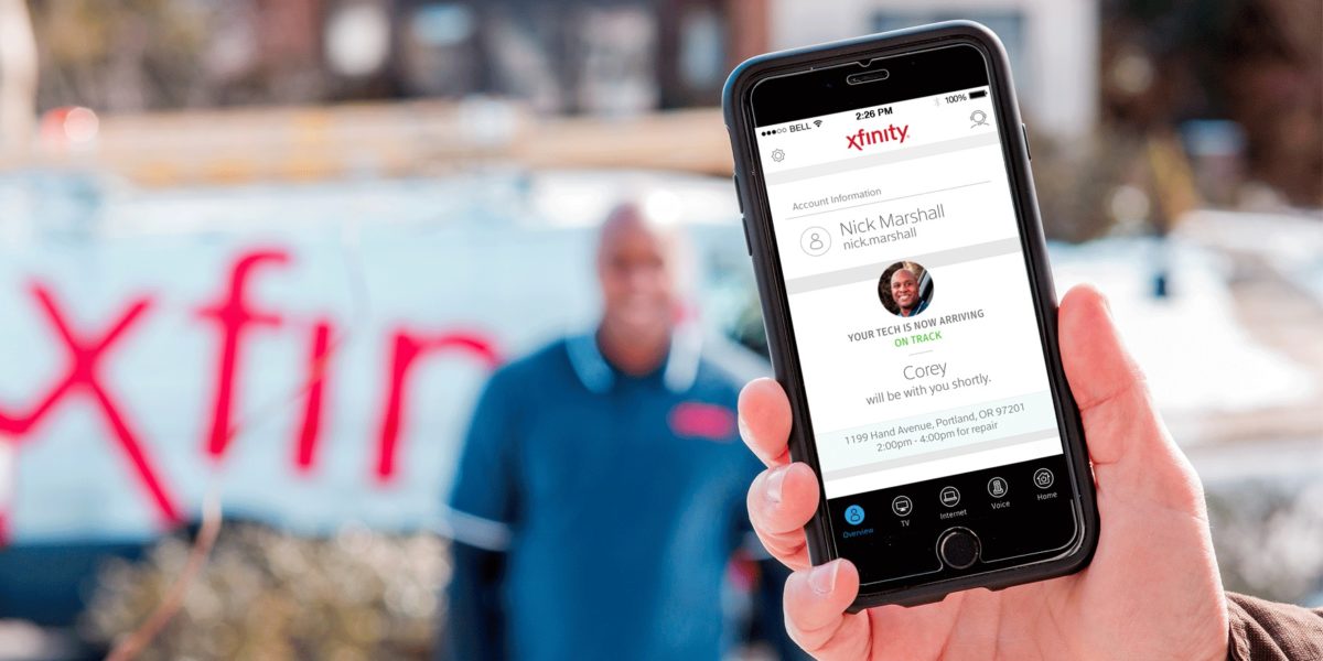 The new feature on the app lets you see who's coming to fix your cable.