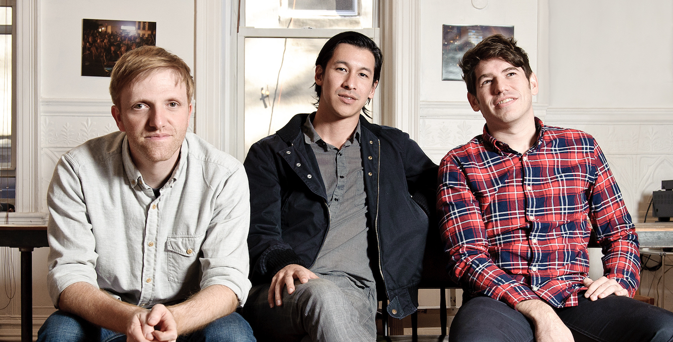 Balancing mission with profit: Kickstarter cofounders Charles Adler, Perry Chen and Yancey Strickler.