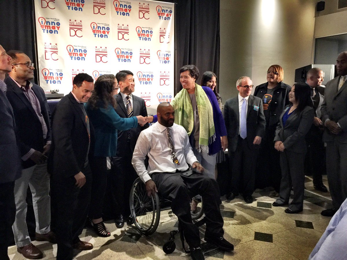 At the InnoMAYtion kickoff event. (Photo via Twitter)