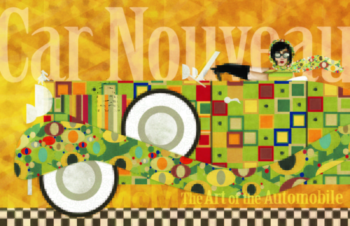 A mock museum poster designed by Olivia Kwiatkowski.