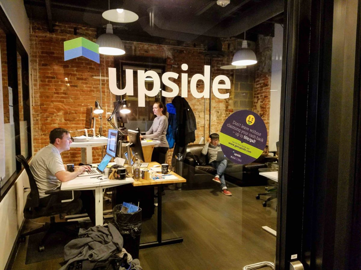 Upside's offices at WeWork on K Street.