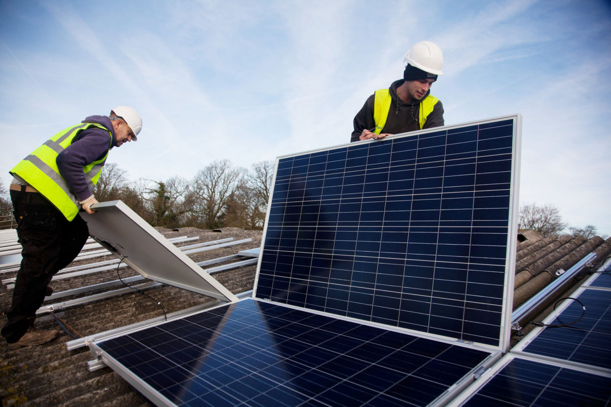Solar Panels on Grange farm