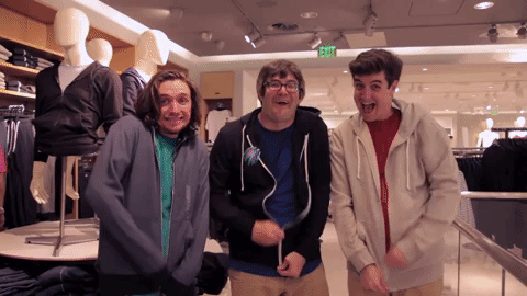 Part of the promo video for Pretty Boy Gum, one of the show's pitches.