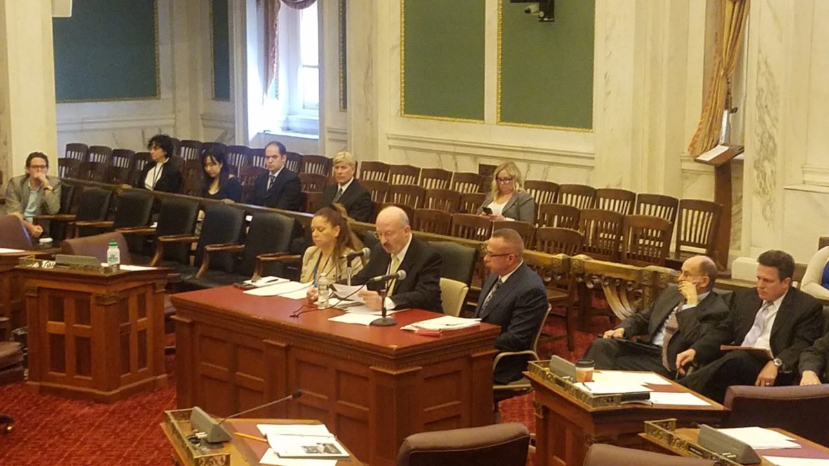 Philly CIO Charlie Brennan speaks before City Council in April.