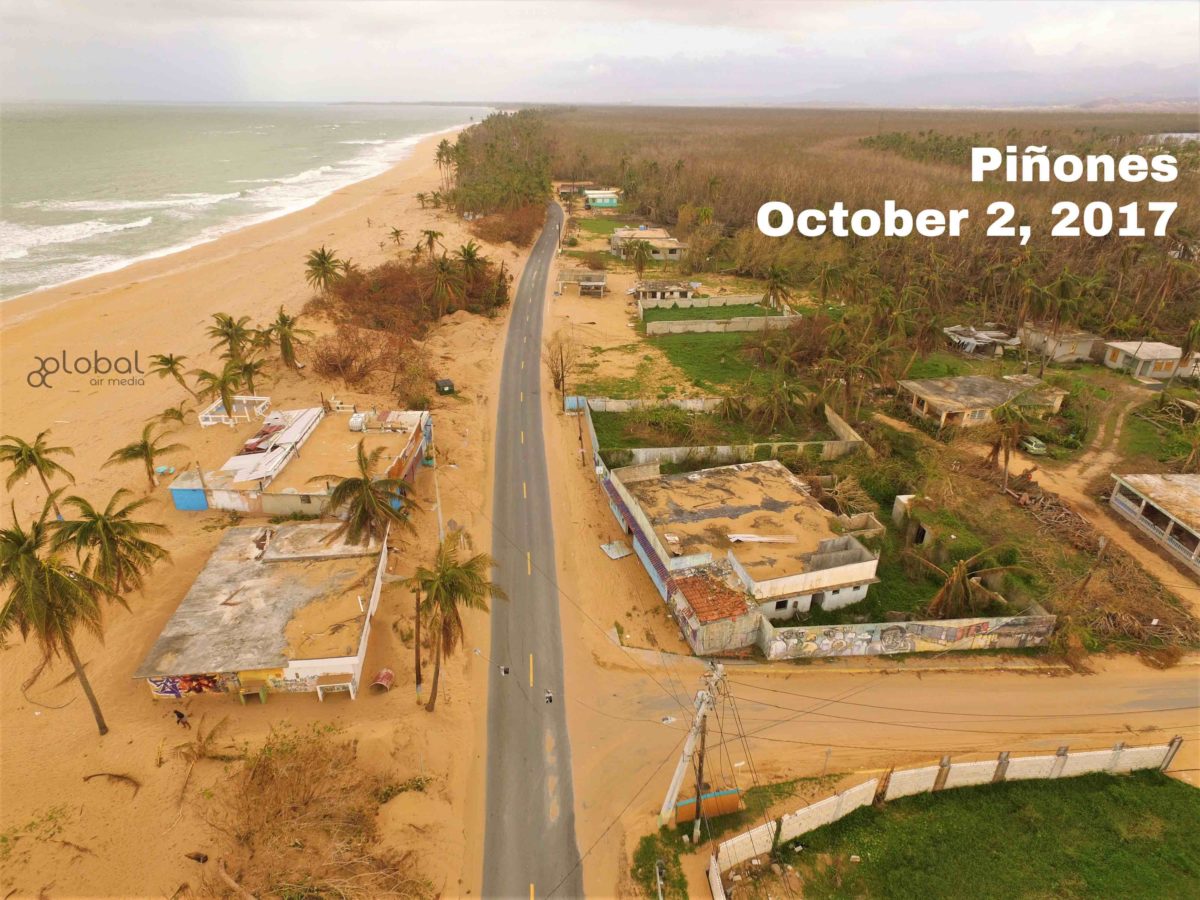 Global Air Media's drone view of Hurricane Maria damage in Puerto Rico.