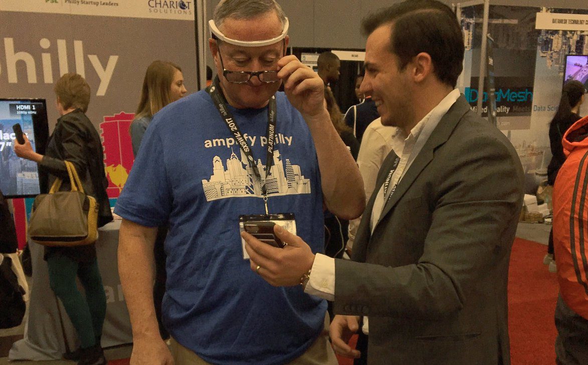 Mayor Jim Kenney (left) and NeuroFlow cofounder Chris Molaro at SXSW 2017.