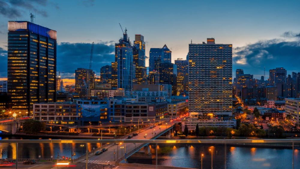 Philly skyline.