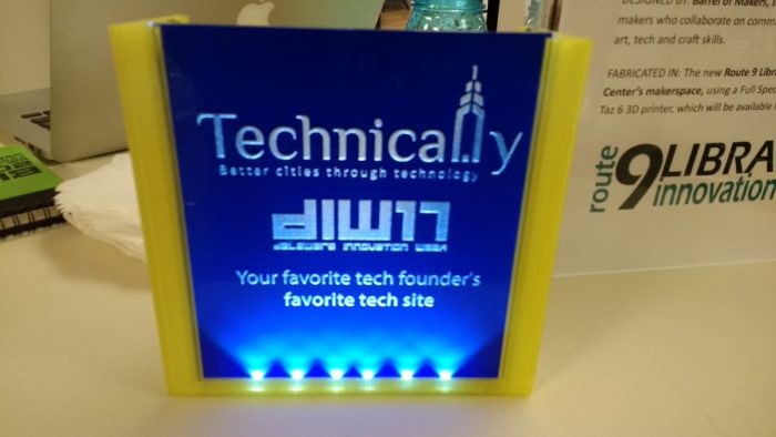 The very spiffy 2017 Delaware Innovation Awards were made by Barrel of Makers.
