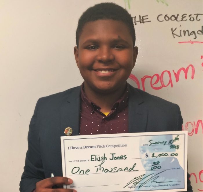 The big winner, Elijah Jones.