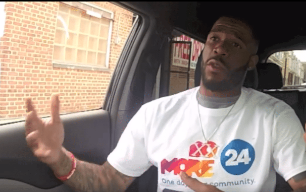 Wilmington native and Cleveland Browns player Briean Boddy-Calhoun doing his part for the #DeMore24DE campaign.