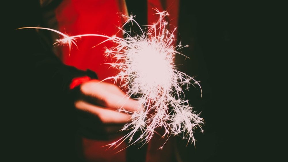 Sparklers — and other non-exploding, non airborne fireworks — are legal in Delaware on July 4, but not July 5.