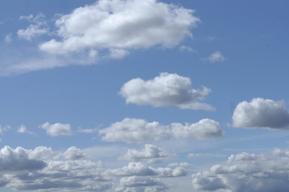A cloudy sky