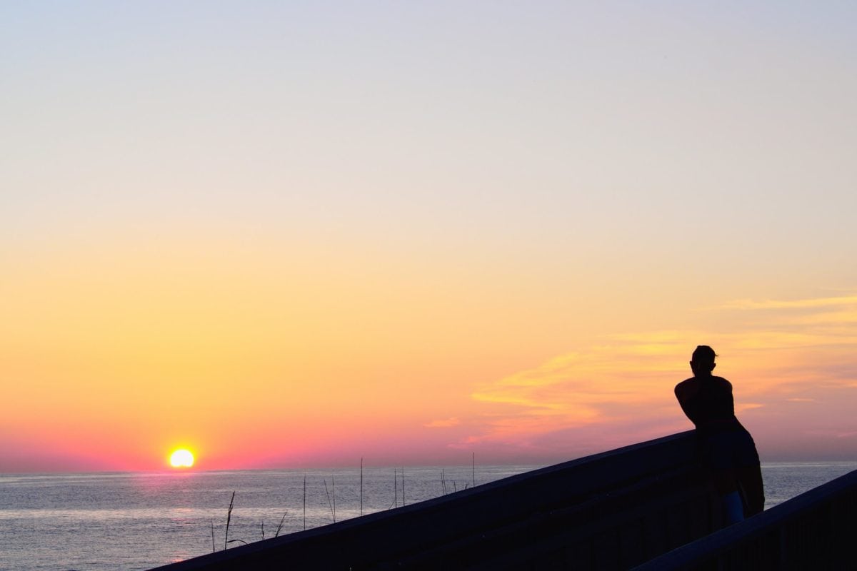 Bethany beach sunset