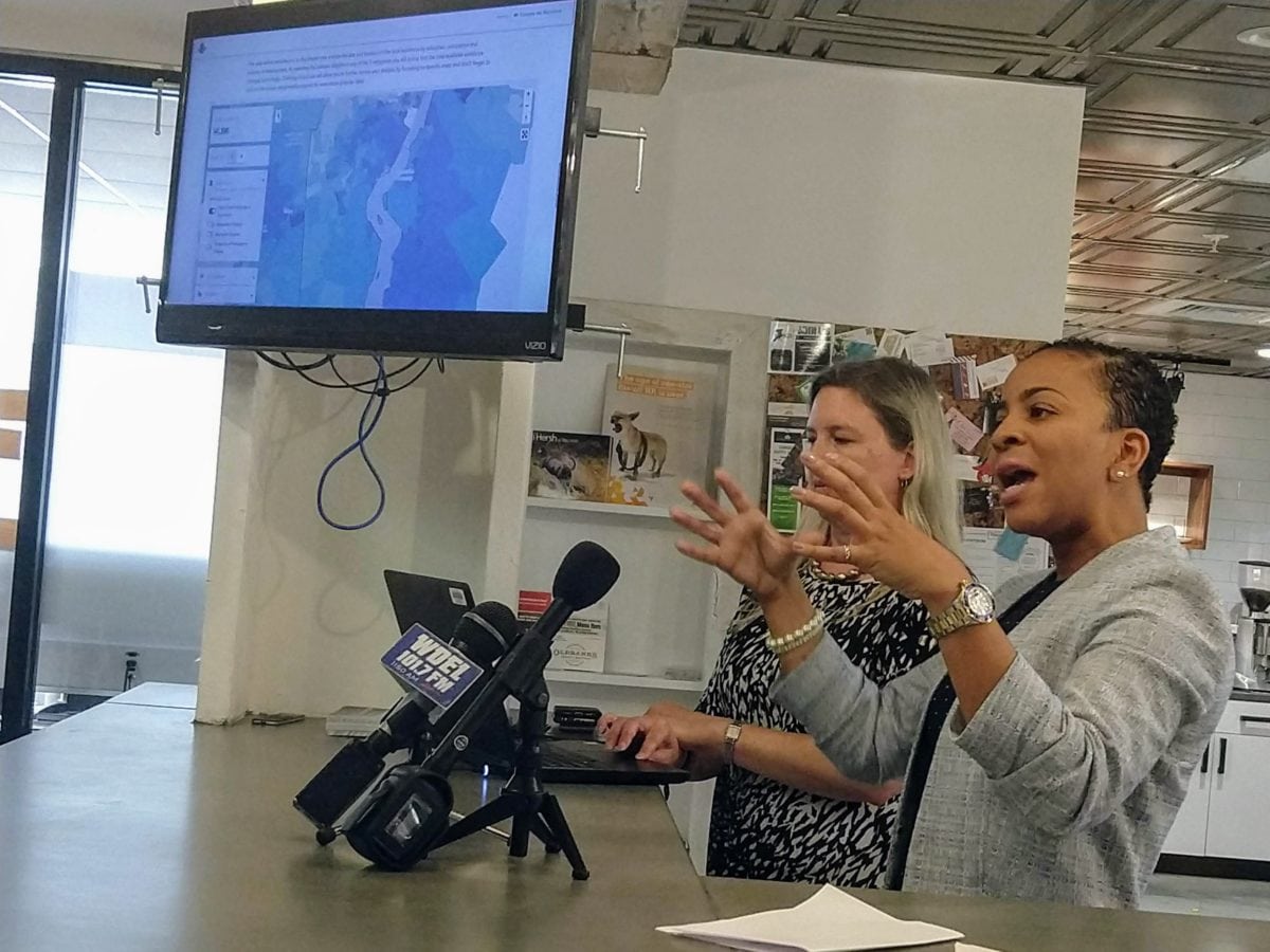 Tamarra Morris does a demo of NCC Innovates.