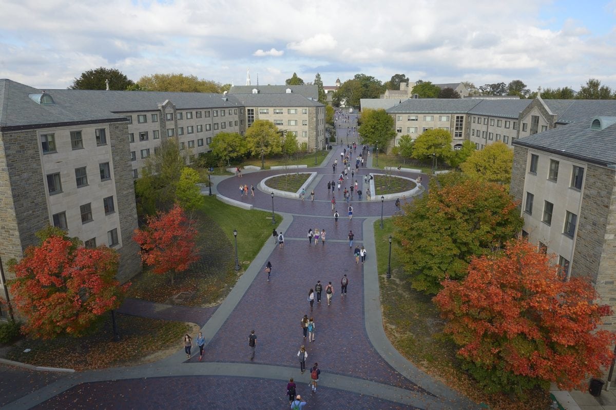 An overview of the Villanova main campus.