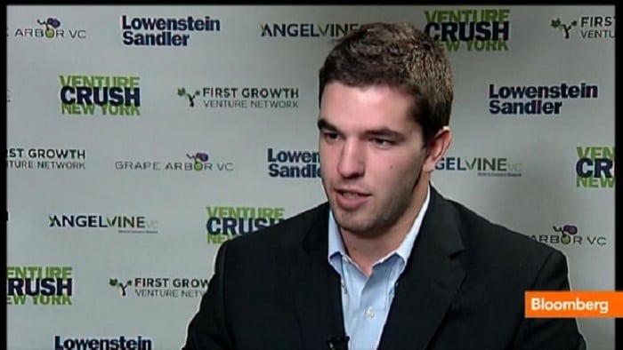 Billy McFarland being interviewed on TV.