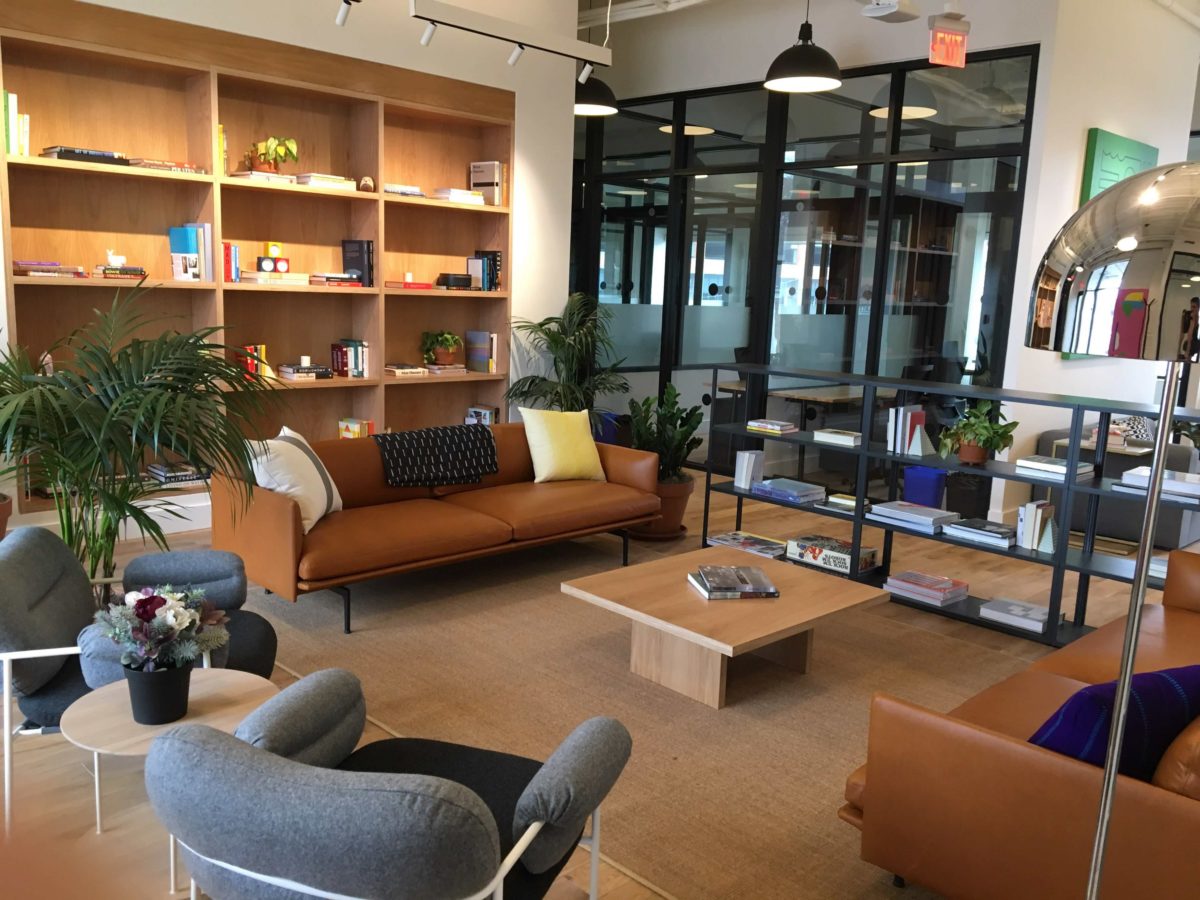 Inside WeWork's space at University of Maryland College Park.