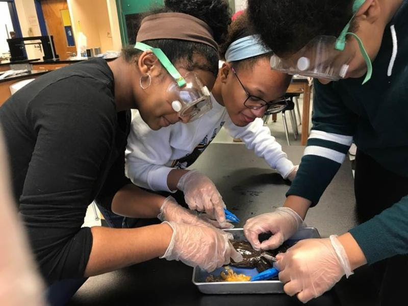 FAME Students participating in hands-on STEM based learning
