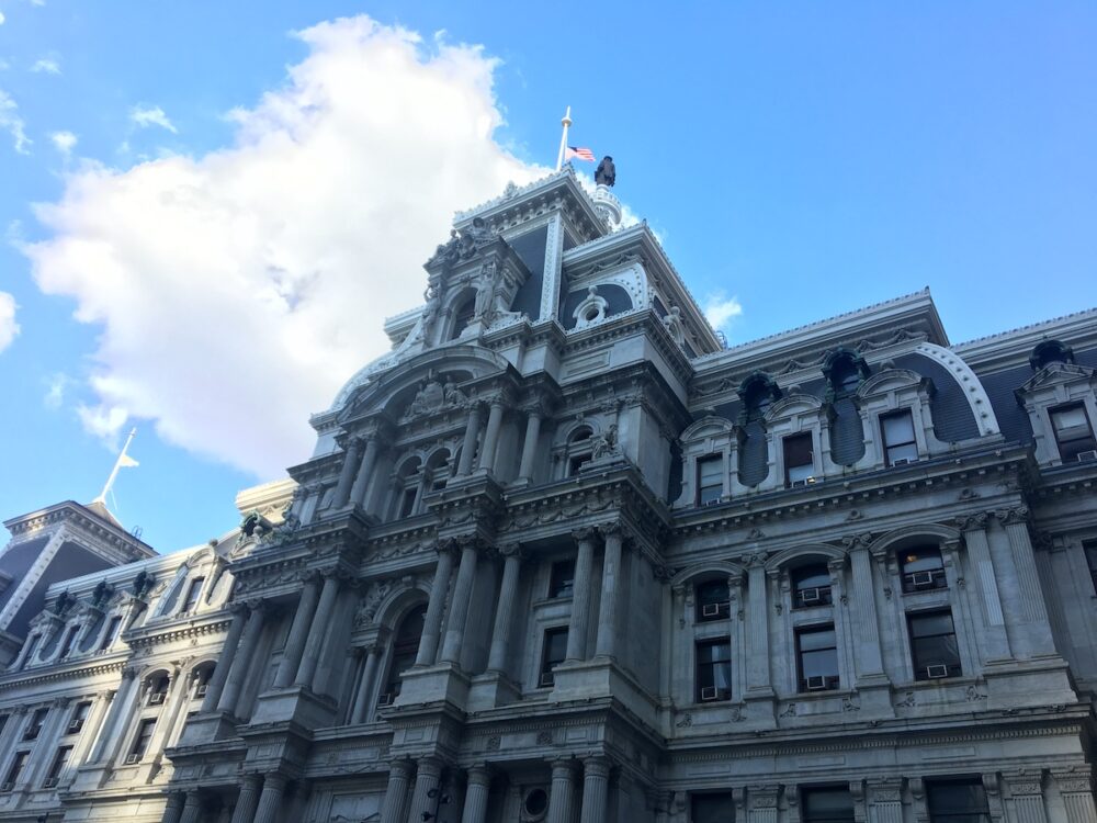 City Hall in summer.