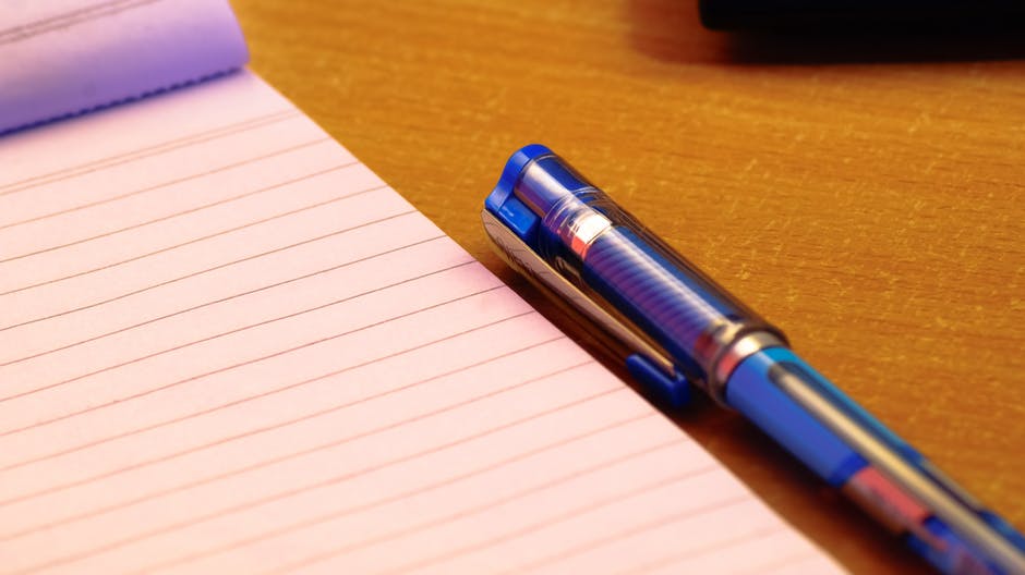 A pad and a pen