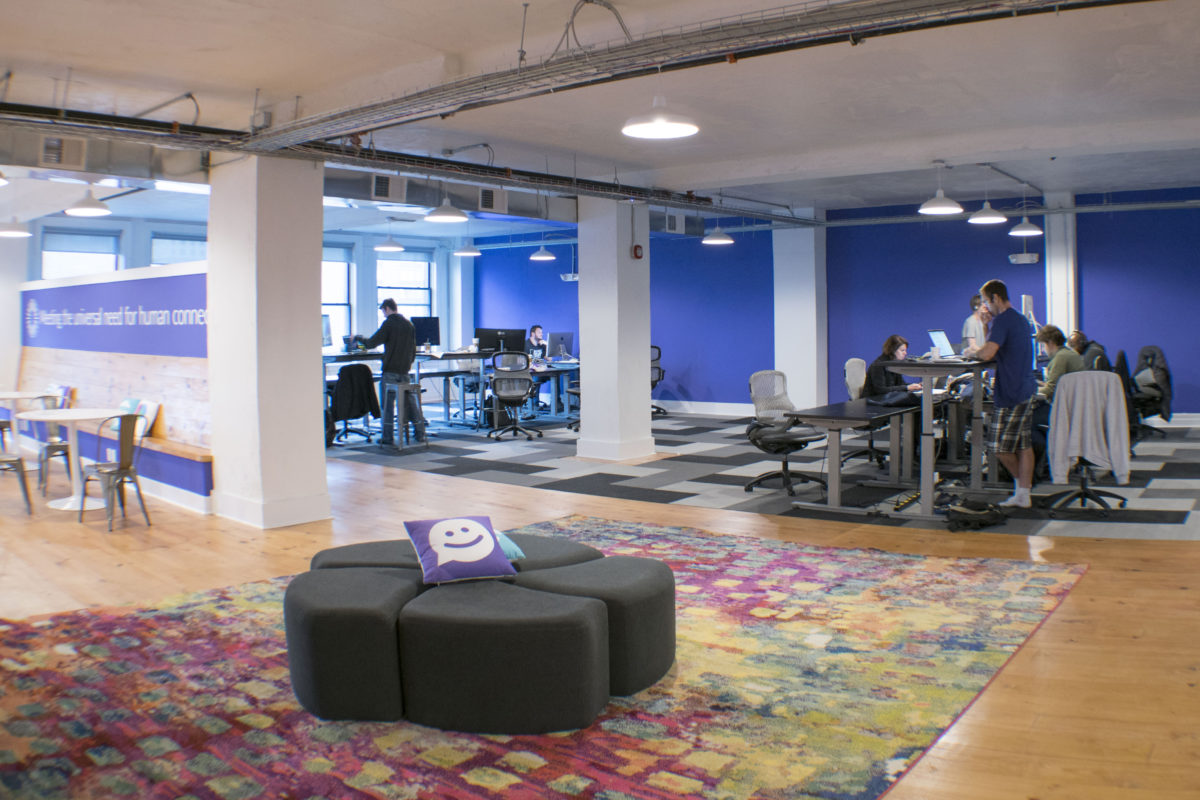 Inside the company's office