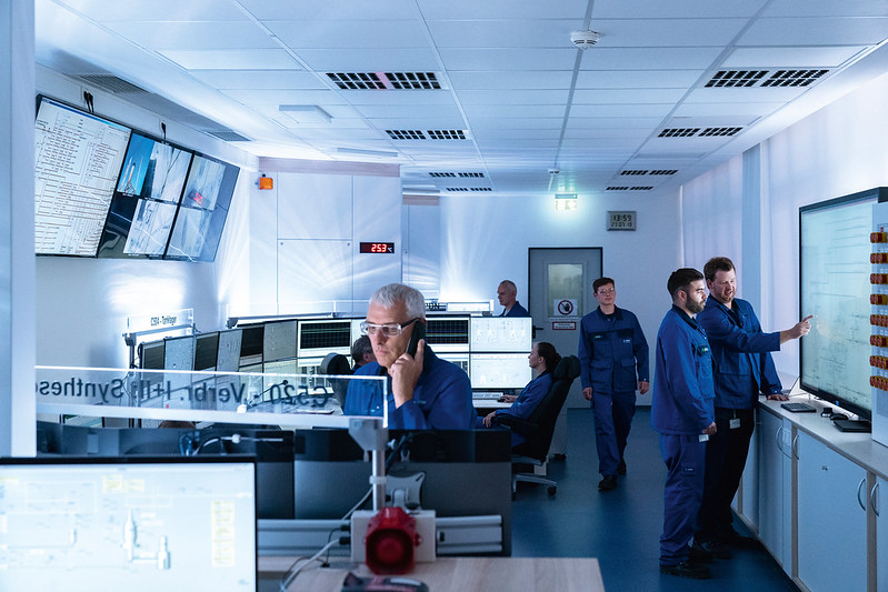 Digitalization in a production plant at the Ludwigshafen site
