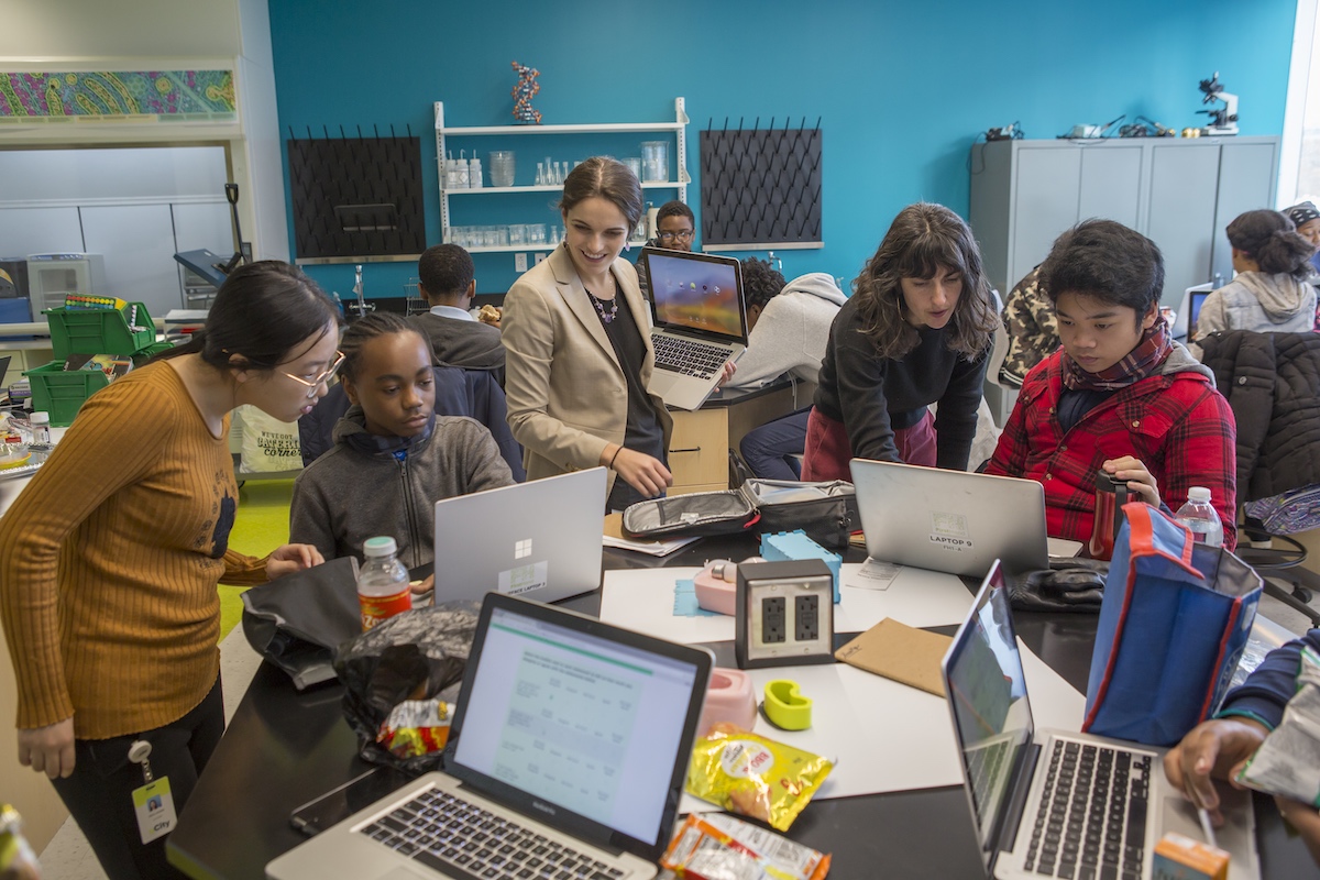 young people work on computers