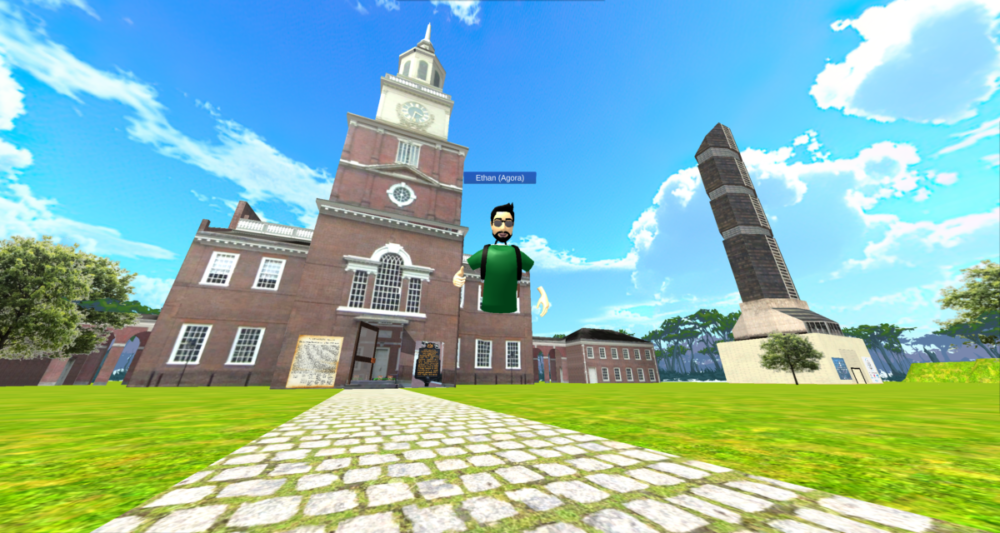 Independence Hall in extended reality