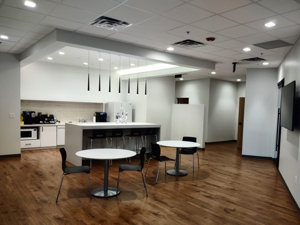 Carvertise kitchen/coffe area.