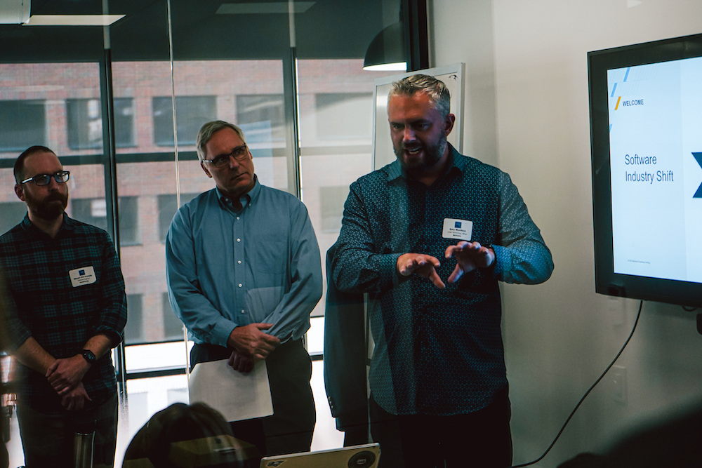 Photo of a session at the 2023 Technical.ly Developers Conference led by Berkadia.