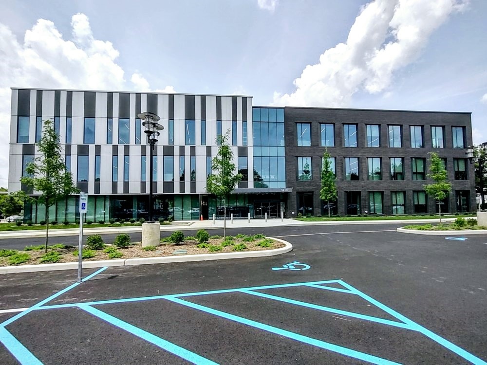 A modern building