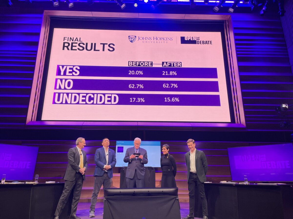 Will AI eliminate work? Johns Hopkins debate attendees overwhelmingly say no