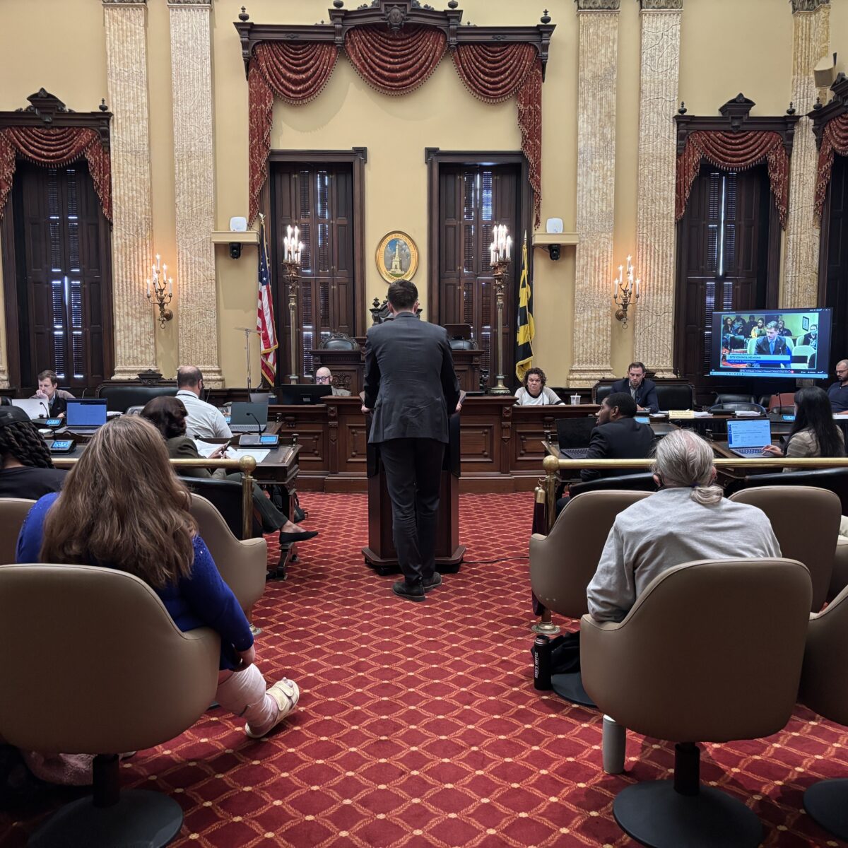 Inside the tense City Hall hearing over Baltimore’s data center future