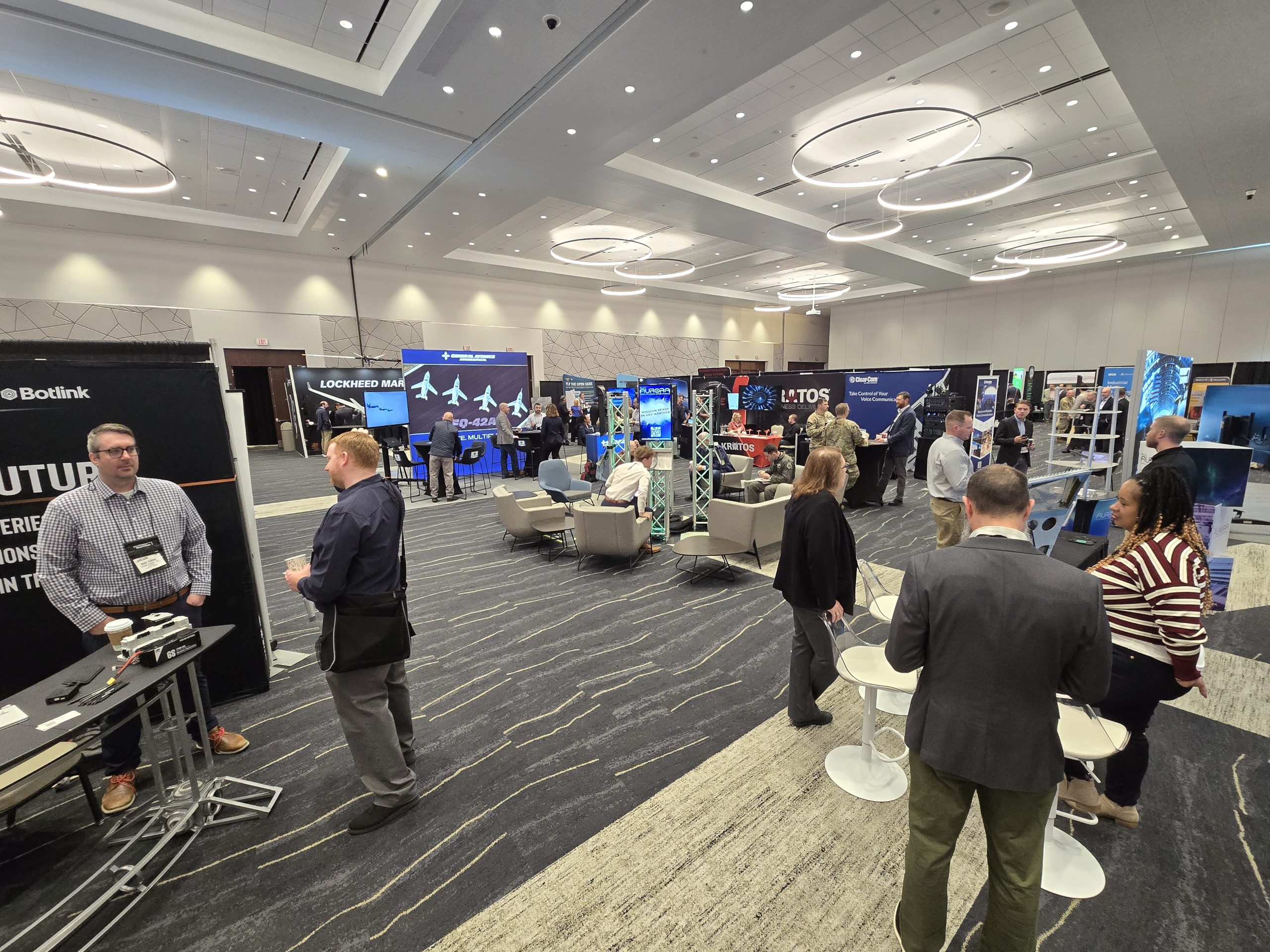 Shot of the vendor floor at the 2026 UAS Summit & Expo.